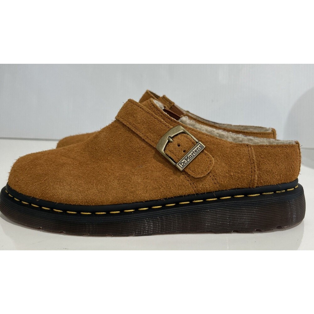 Dr. Martens Isham Faux Shearling Lined Suede Slingback Mules Mens 9